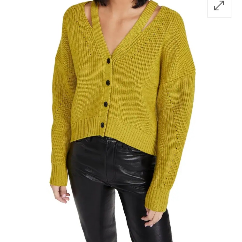 Proenza Schouler Chartreuse Cardigan in excellent condition